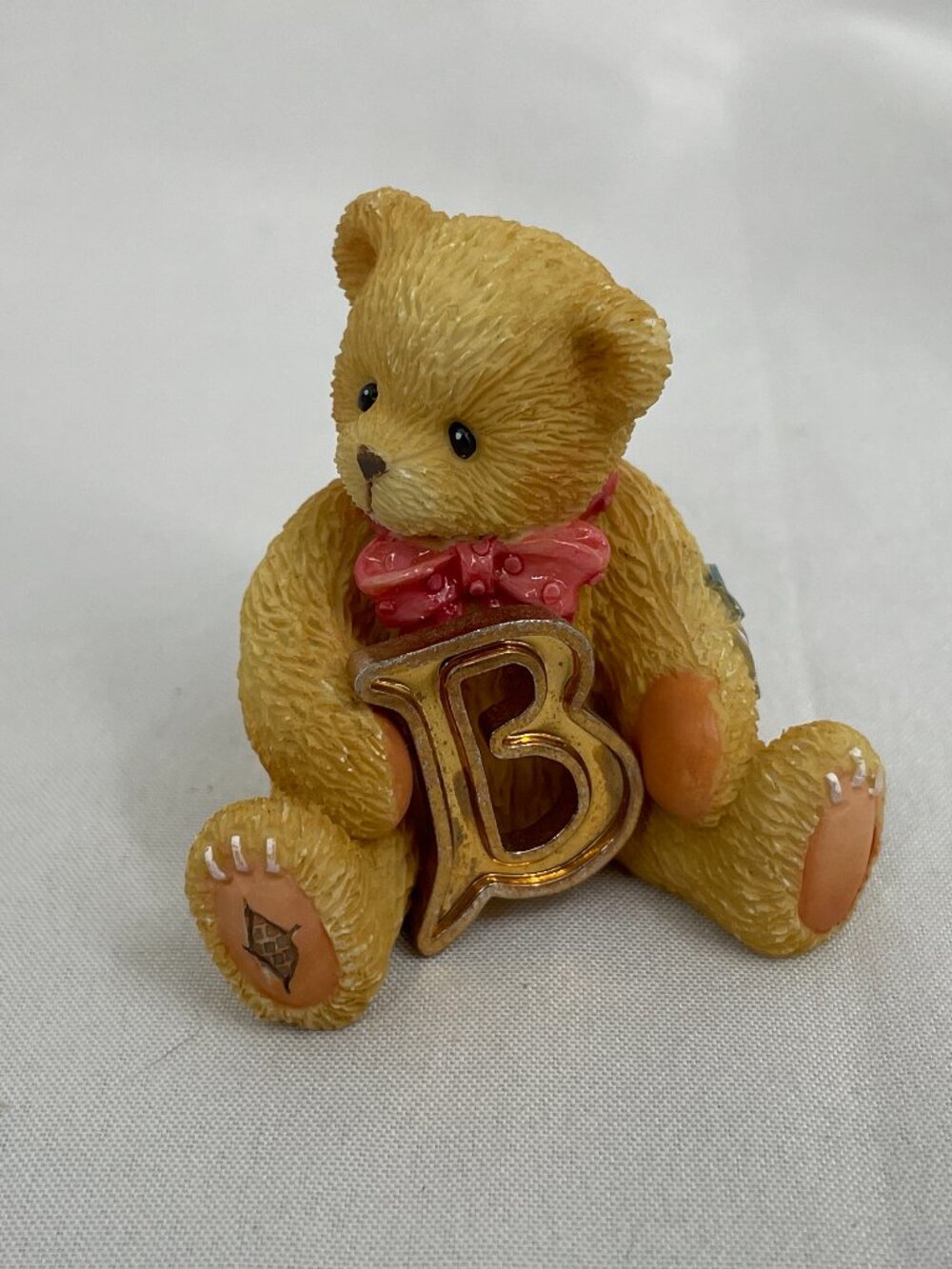 Vintage 1990s Cherished Teddy Bear with B Block #306002